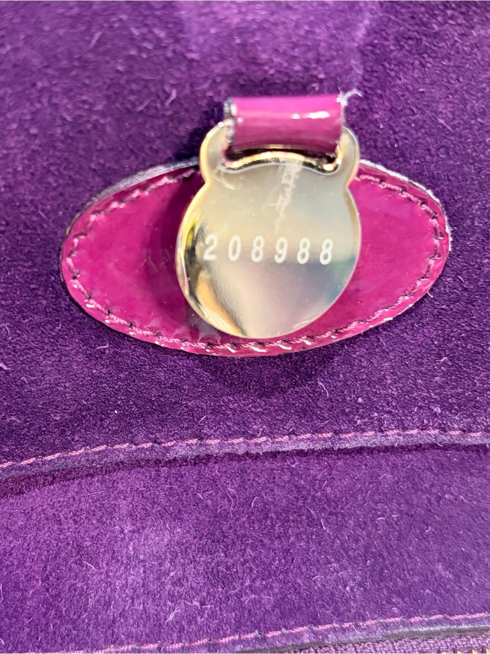 Mulberry Vintage Purple Patent Leather Bayswater Satchel Large - Picture 8 of 12